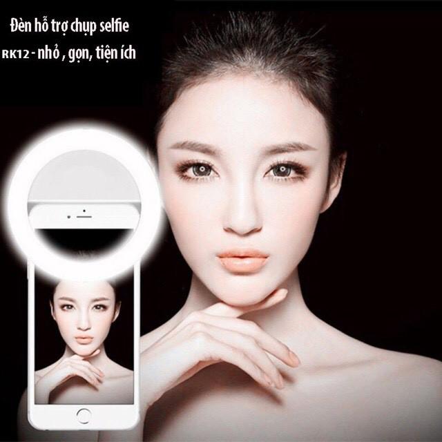 Đèn led selfie kẹp điện thoại, chụp hình quay phim, livestream