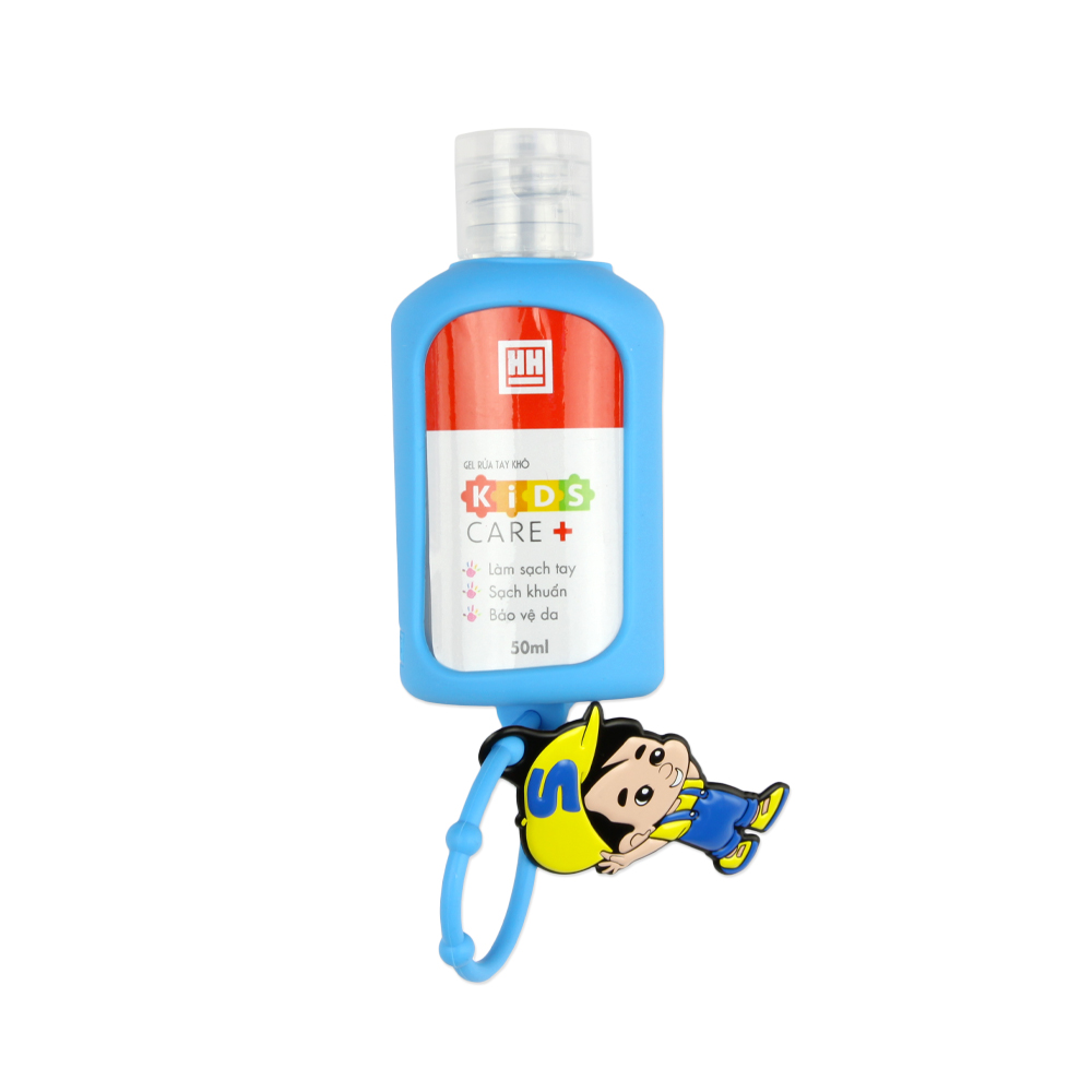 Set gel rửa tay khô kèm dây treo balo Hồng Hà Kids care+ 50ml (Combo 2 lọ gel rửa tay + 1 dây treo cao su)