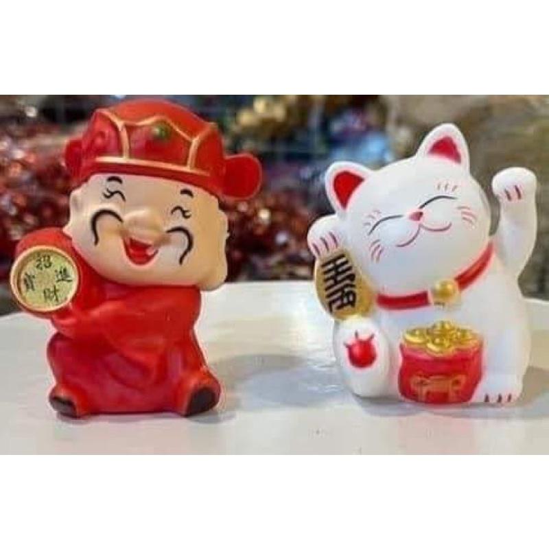 Mèo thần tài, ông thần tài, quà trang trí tết siêu dễ thương