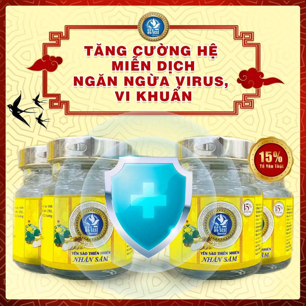 Yến Sào Nguyên Chất Nhân Sâm SCNest Special