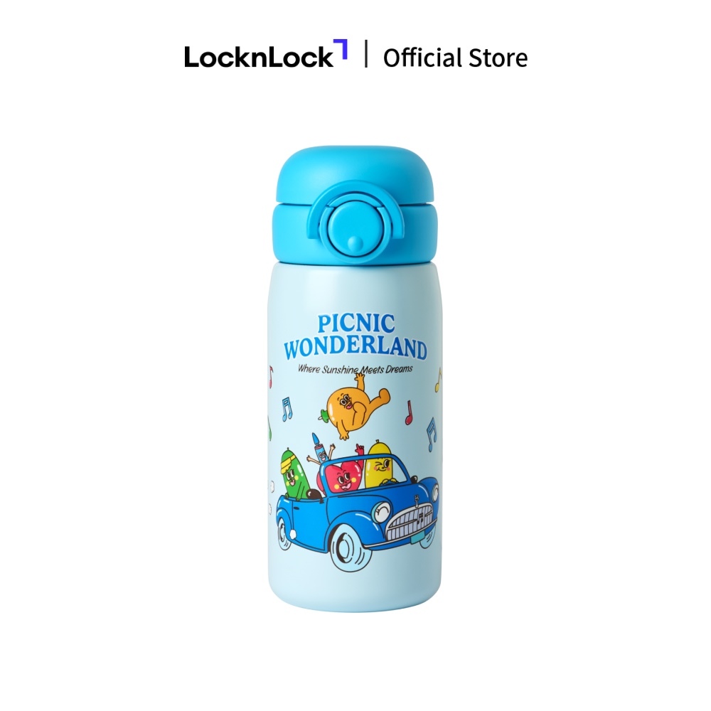Bình giữ nhiệt LocknLock inox STS316L 380ml cho bé Balloon Friends School Fit Tumbler LHC3384 - Hàng Chính Hãng - JoyMall