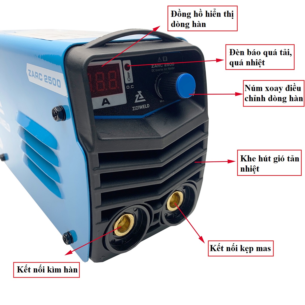 Máy hàn que điện tử Ziziweld Zarc 2500