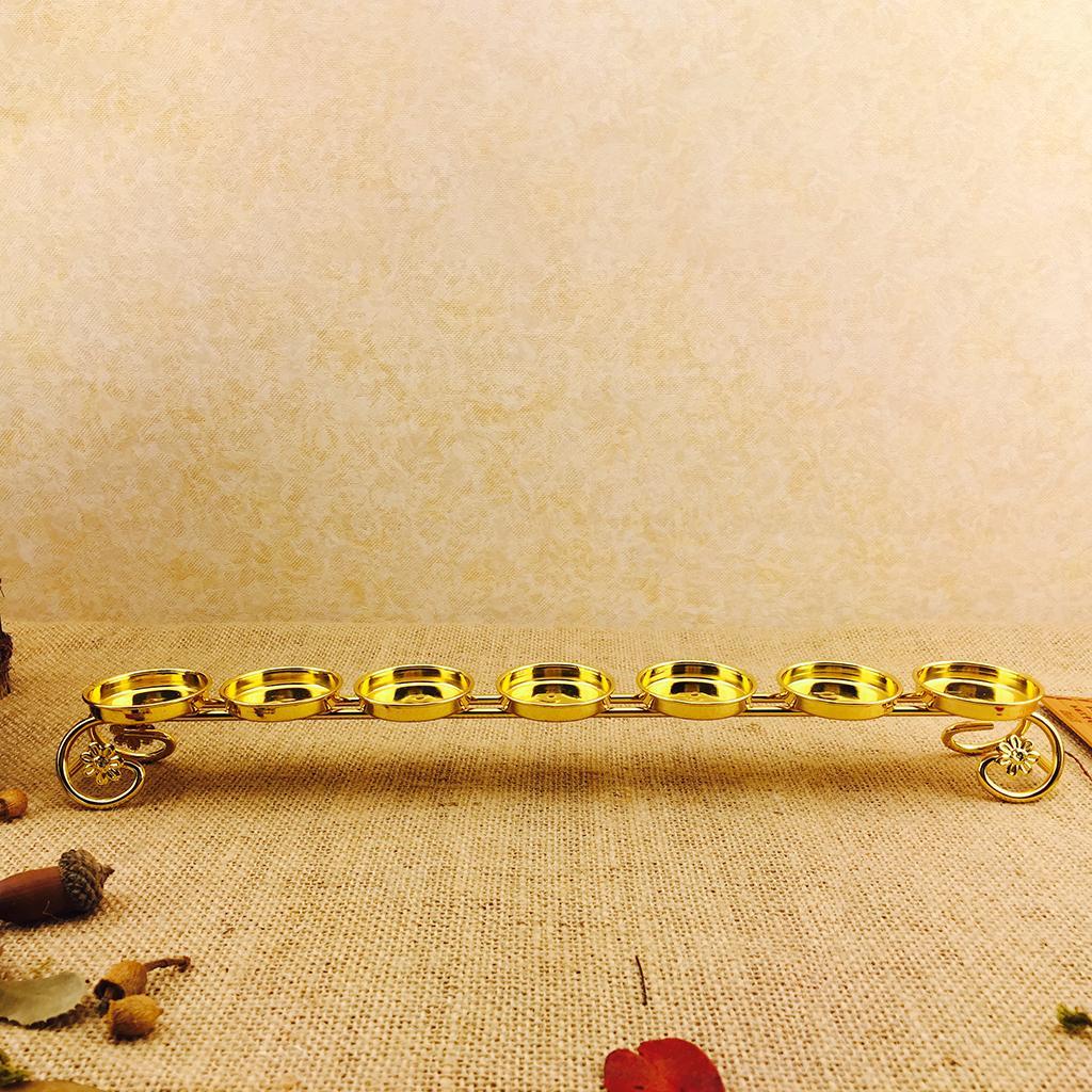 Classic Butter Lamp Holder 7 Tealight Candle Ghee Lamp Holders Decoration