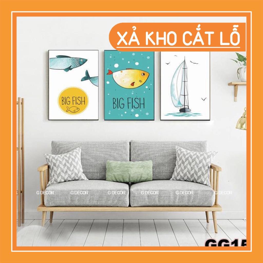 SIÊU ĐẸP Tranh Treo Tường Canvas 3 Bức Phong Cách Hiện đại tại Nghệ Thuật việt Siêu rẻ