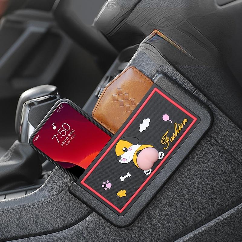 Hộp Đựng Điện Thoại Di Động Đa Năng Bằng pvc In Họa Tiết Hoạt Hình Thông Dụng Cho Xe Hơi