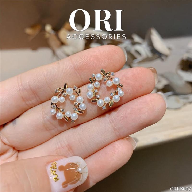 Khuyên tai nữ nhành hoa Alida xinh xắn ORI ACCESSORIES B007