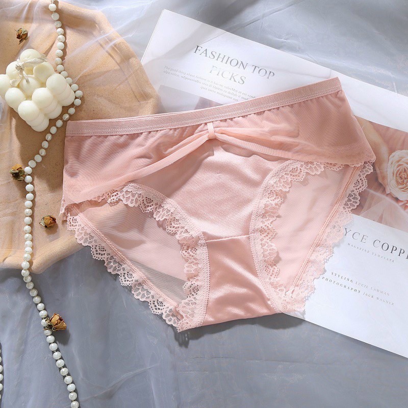 Quần lót nữ viền ren quyến rũ, xuyên thấu sexy gợi cảm mã 033
