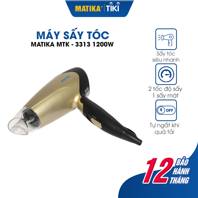 Máy Sấy Tóc MATIKA 1200W MTK-3313