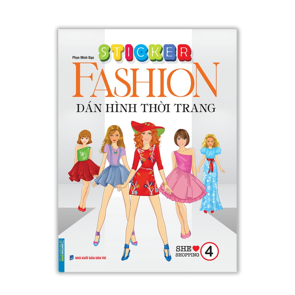 Sách - STICKER FASHION - Dán hình thời trang tập 4