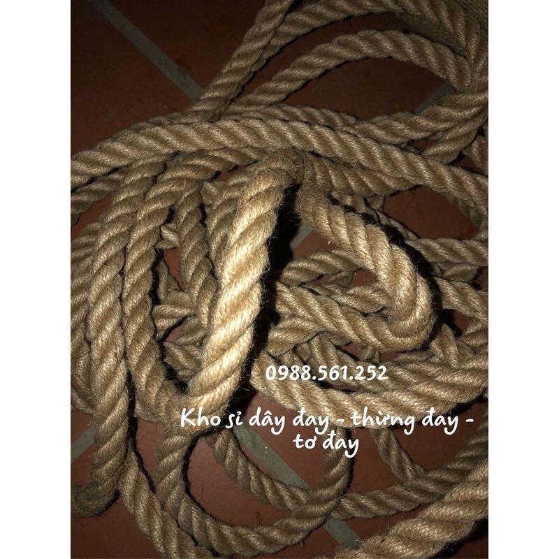 30 mét dây thừng 14ly  trang trí viền gương, trang trí cột, dây đèn,hành lang rào chắn quán cafe- dây đay - dây bố