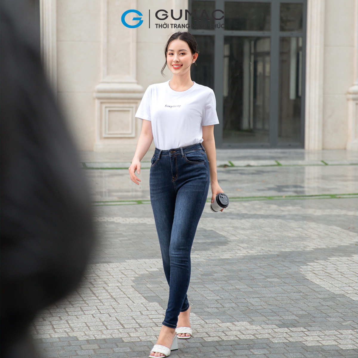 Quần Jeans nữ skinny tôn dáng trẻ trung năng động GUMAC QJD09041
