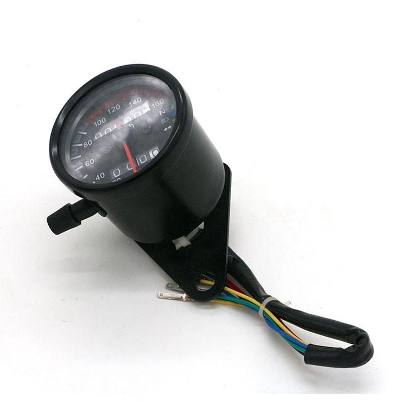 Bộ đồng hồ công tơ mét 2 khung kết hợp đèn LED 12V độc đáo dành cho xe mô tô