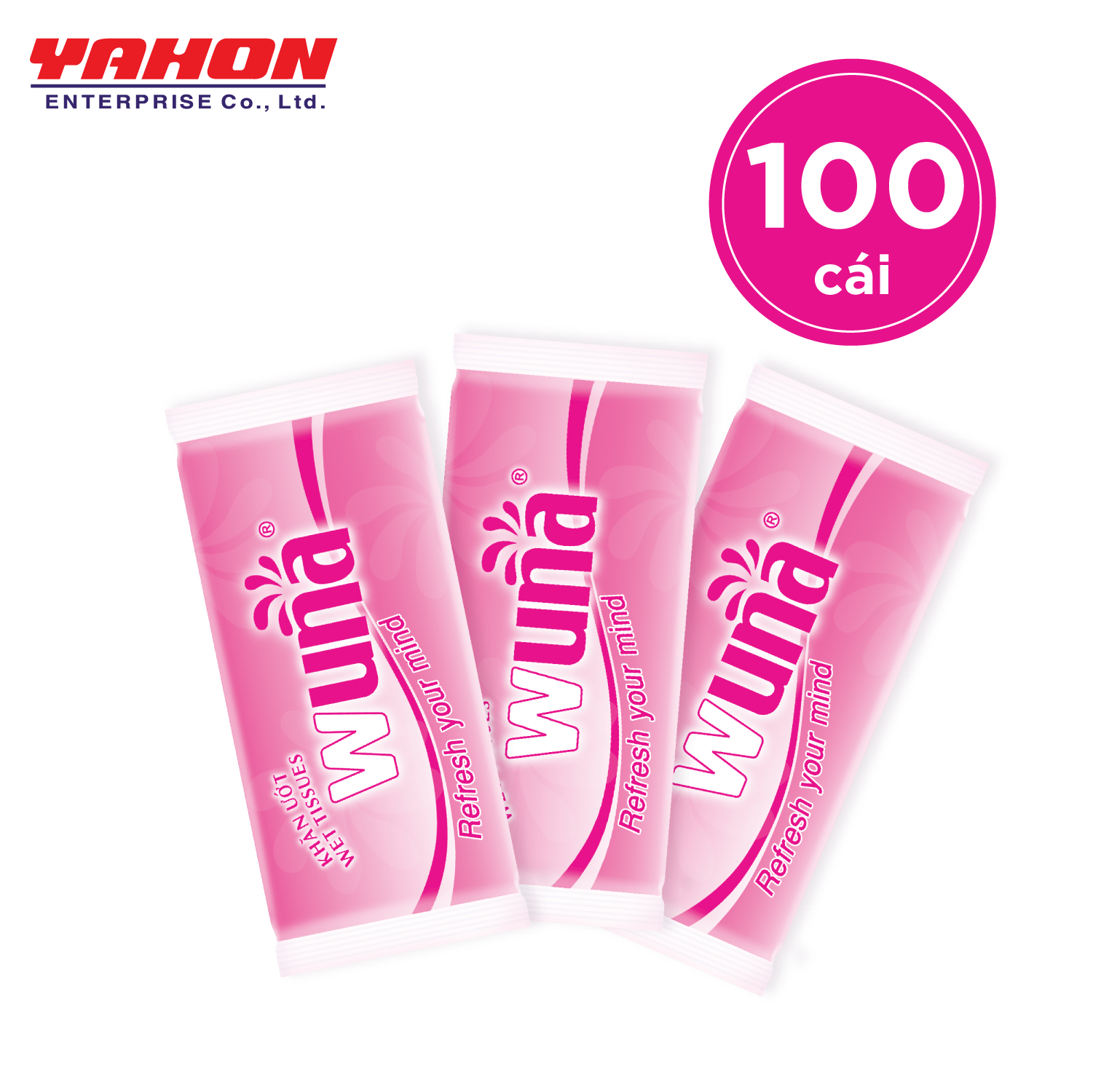 Combo 100 Gói Khăn Ướt Wuna 50g