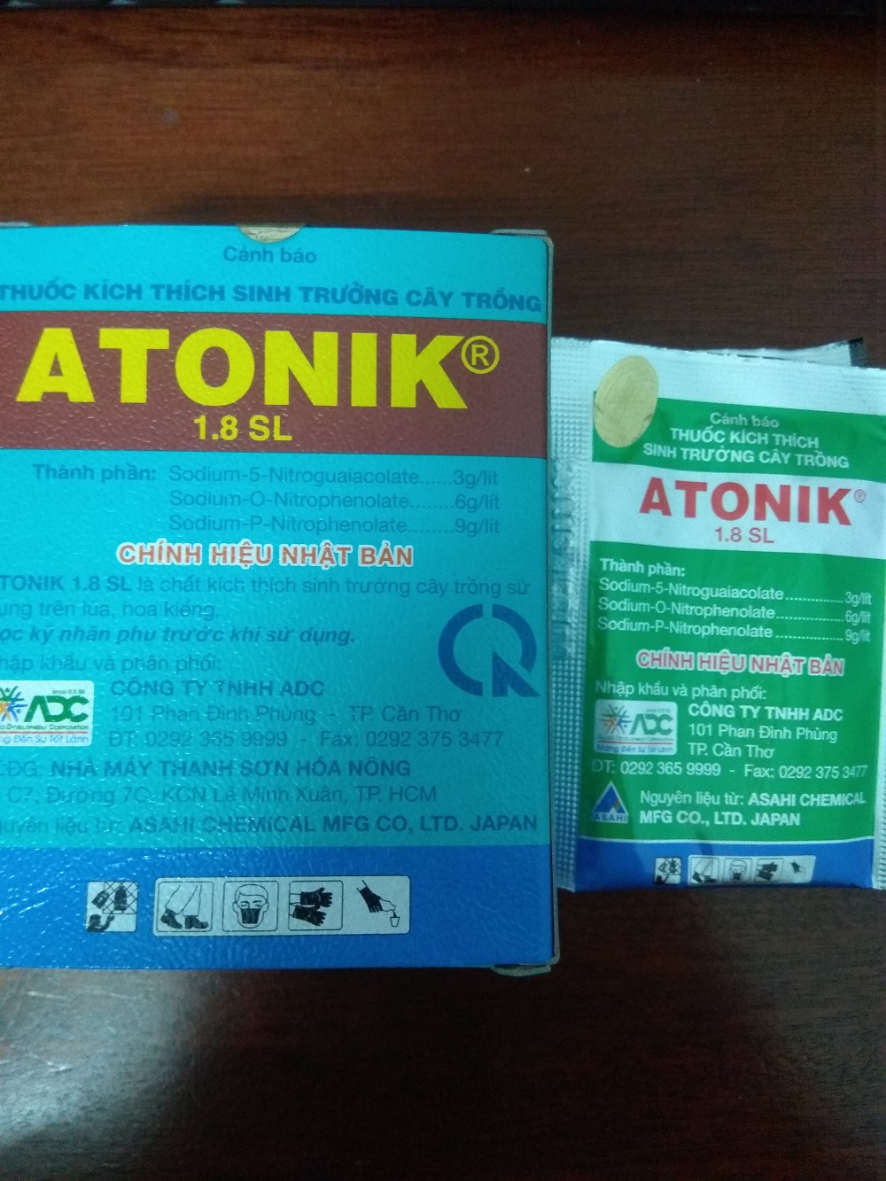 Hộp 10 gói ATONIK-Kích thích tăng trưởng cây trồng - gói 10ml