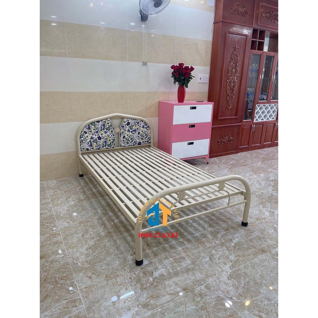 Giường sắt đơn ngang 1m màu kem - ĐẠI THÀNH