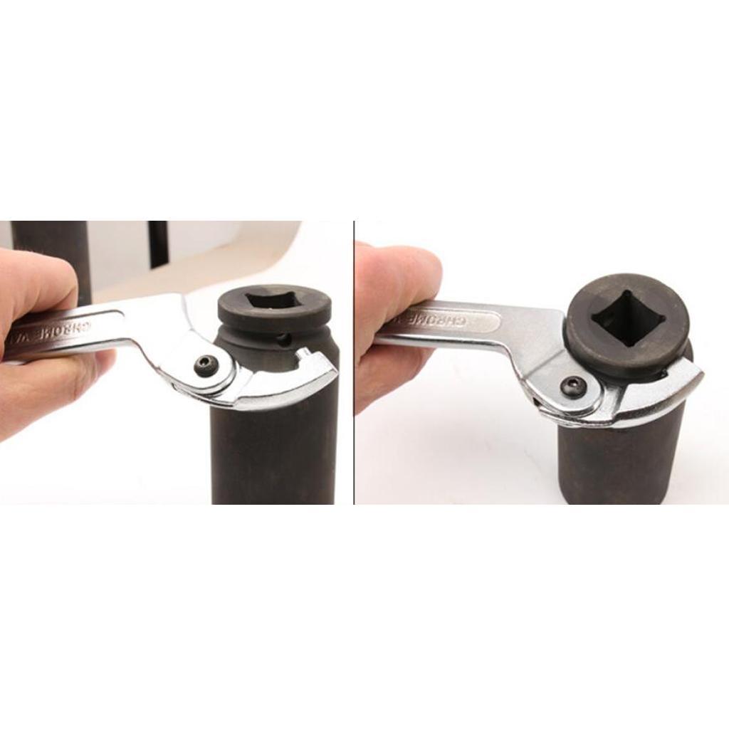 2x Adjustable Hook Wrench C Spanner Tool Key Tool for