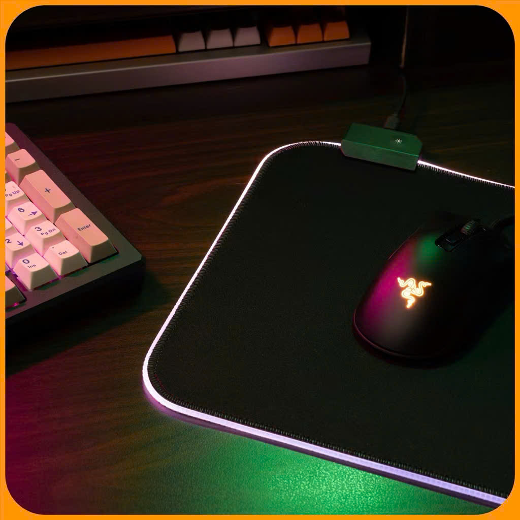 Miếng lót chuột LED RGB pad chuột gaming chơi game deskpad cỡ lớn viền sáng led chống trượt nhiều chế độ siêu đẹp – Hàng chính hãng