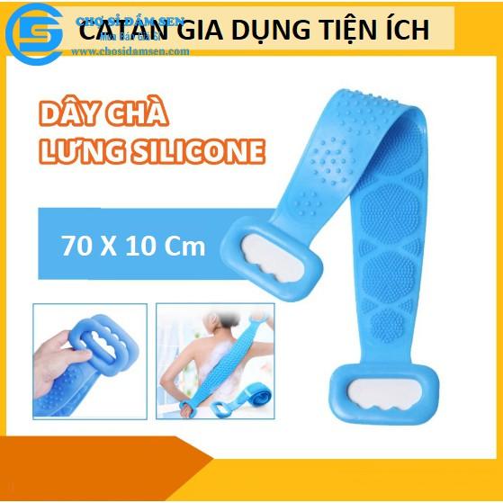 DÂY CHÀ LƯNG SILICONE TẨY TẾ BÀO CHẾT GIÚP LƯU THÔNG MÁU, DÂY TẮM CHÀ LƯNG 2 MẶT SILICONE ĐÀI LOAN