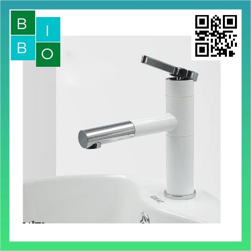 Vòi Lavabo NÓNG LẠNH TĨNH ĐIỆN TRẮNG ĐEN