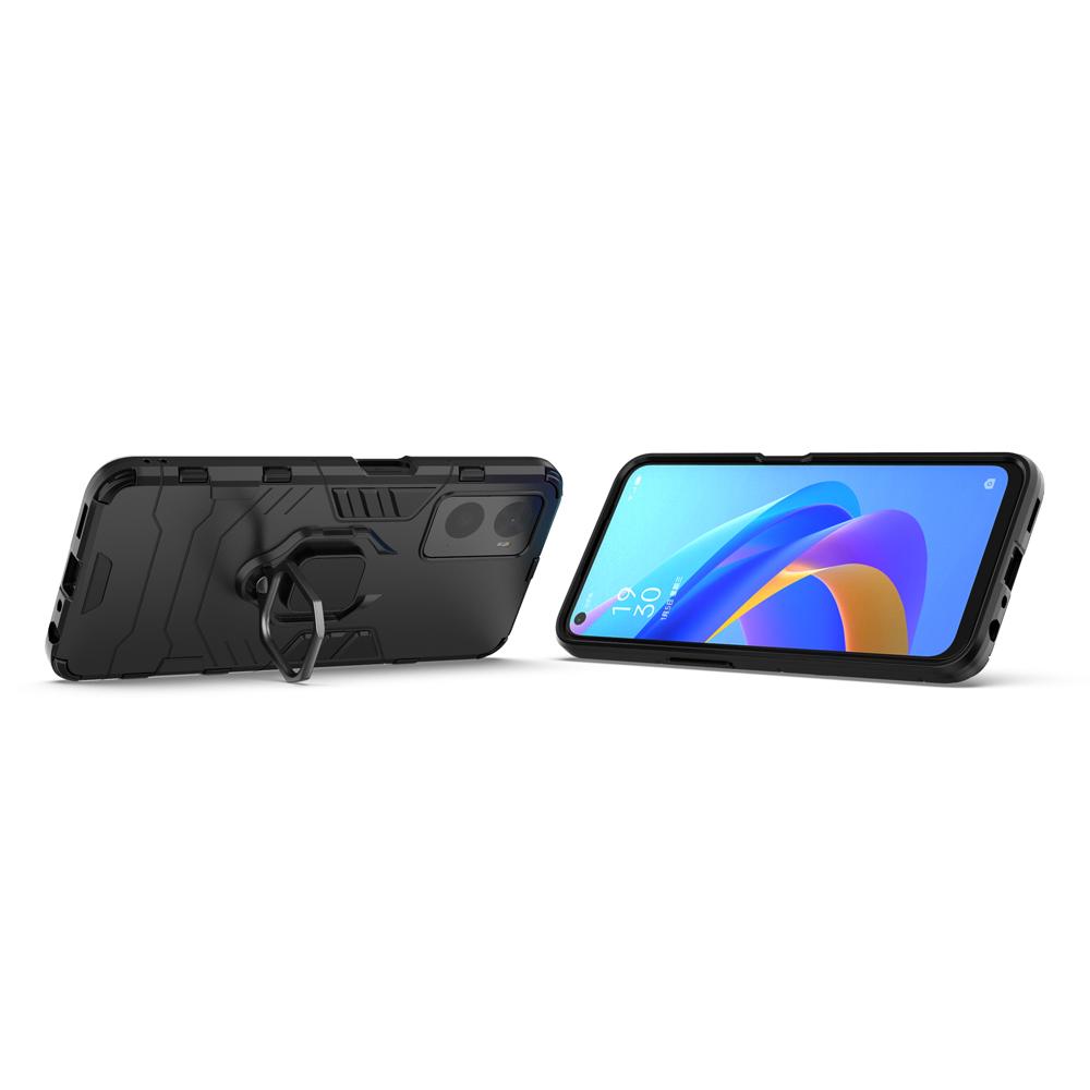 Ốp lưng dành cho Oppo A76 A96 Realme 9i chống sốc iron man kèm nhẫn iring Bảo vệ camera và chống xem video tiện lợi