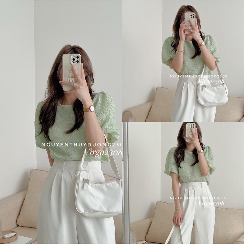 ÁO THUN XỐP CỔ TRÒN TAY BỒNG “MAZI TOP” HÀNG QUẢNG CHÂU