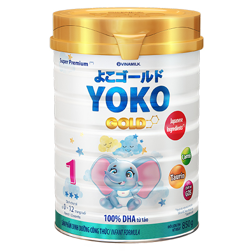 Sữa bột Vinamilk YOKOGOLD 1 850g (cho trẻ từ 0 - 1 tuổi)