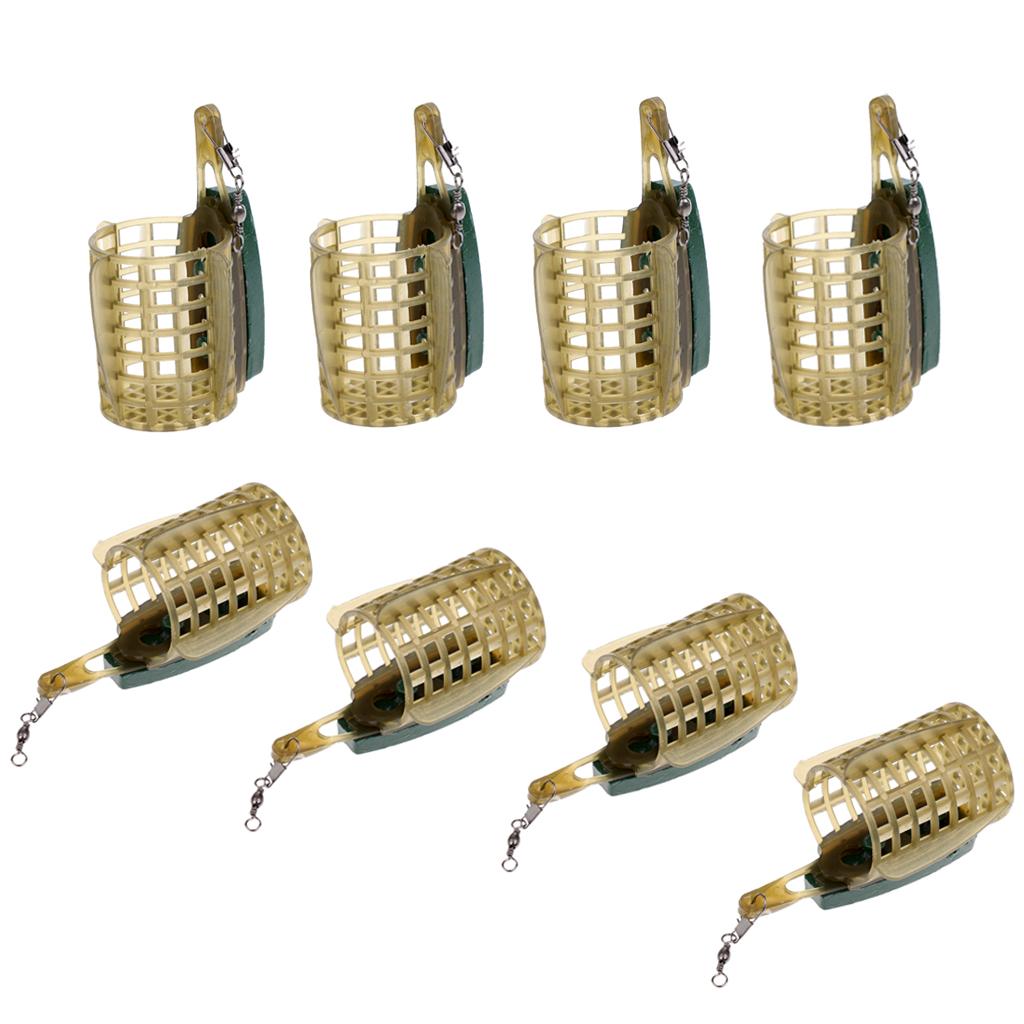 Fishing Feeder Lure Trap Bait Cage Bait Thrower with Lead Sinker