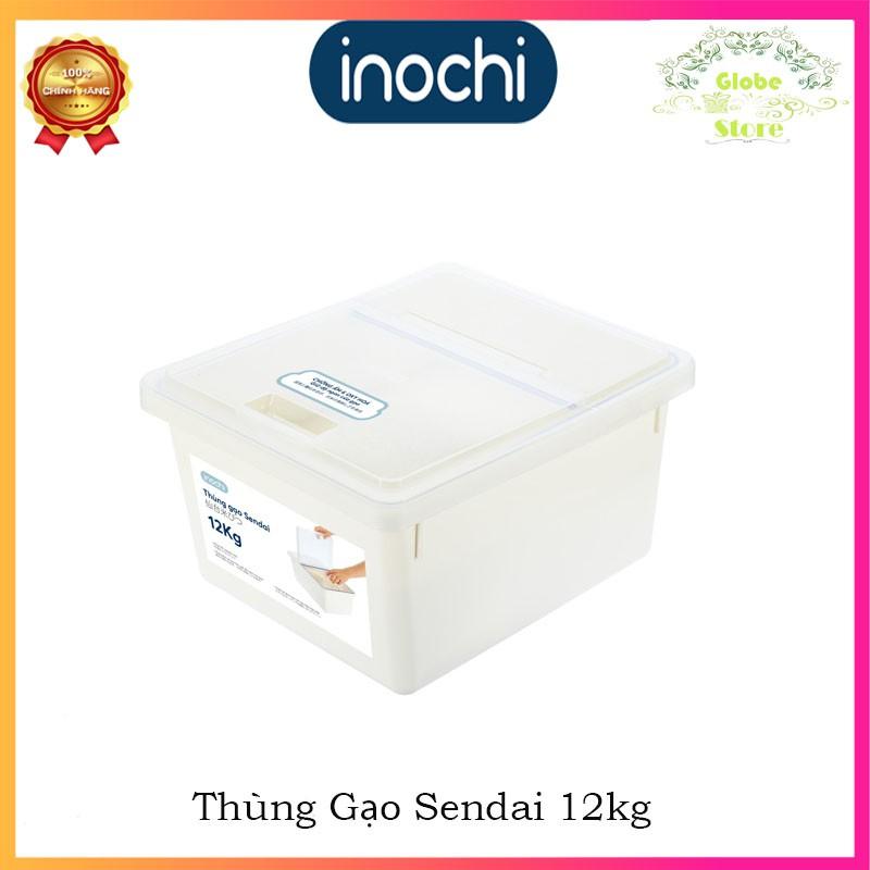 Thùng Đựng Gạo Cao Cấp Chuẩn Nhật Bản Sendai 12kg - THGN12 Chống Ẩm Mốc, Bảo Vệ Gạo