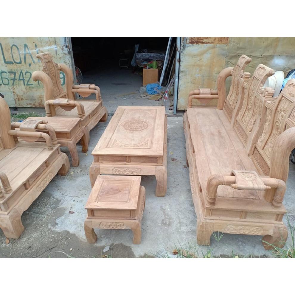 Bộ bàn ghế tần thủy hoàng tay 12 gỗ gõ đỏ