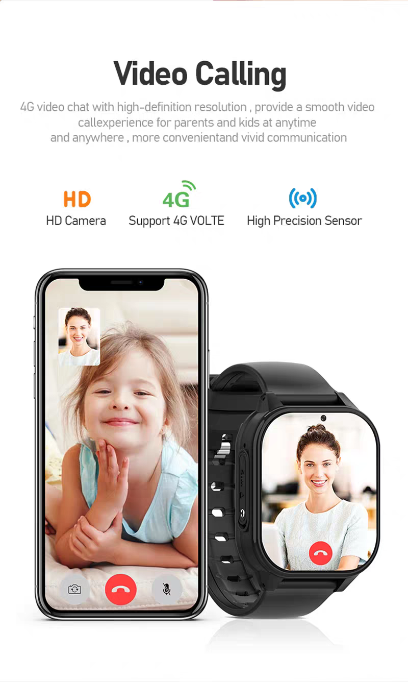 Đồng Hồ Thông Minh 4G, Wifi Wonlex KT19 Chống Nước Lắp Sim Định Vị Gọi Video, Dành Cho Trẻ Em