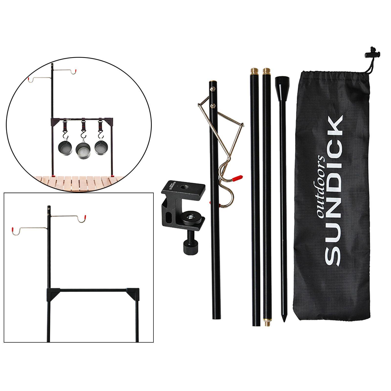 Camping Lantern Stand Lightweight Alloy Lamp Pole Hanger Holder