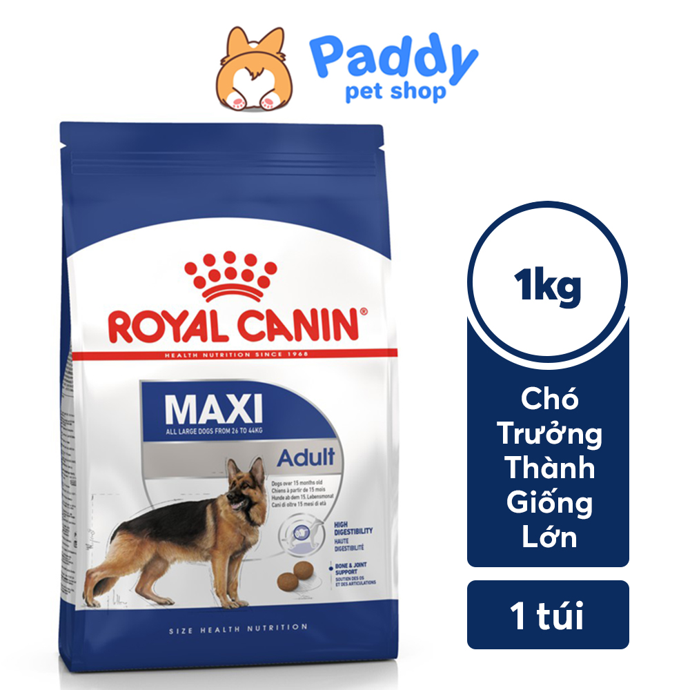 [1kg] Royal Canin Maxi Adult Hạt Cho Chó Trưởng Thành Giống Lớn (26-44kg)