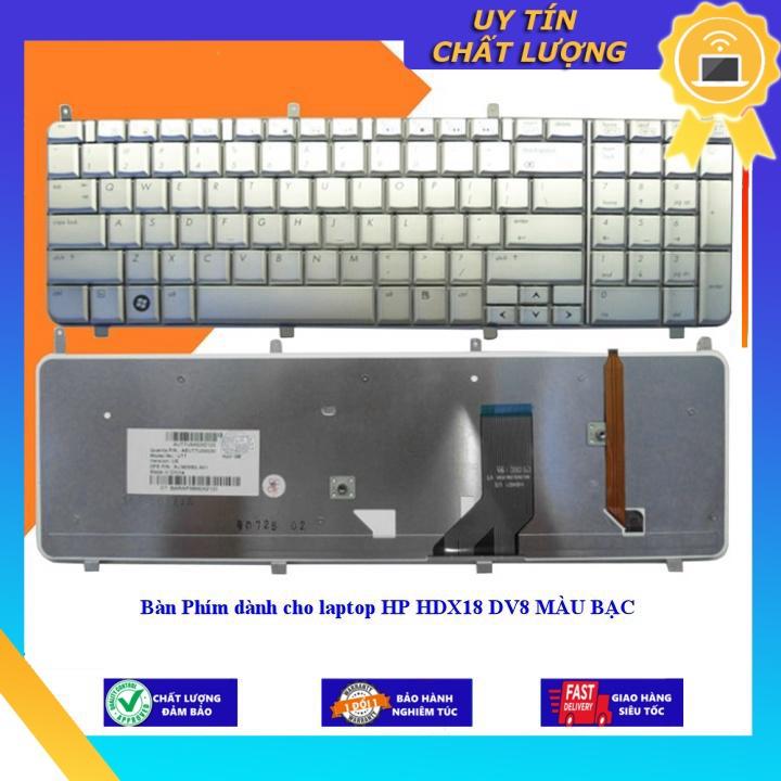 Bàn Phím dùng cho laptop HP HDX18 DV8 MÀU BẠC - Hàng chính hãng - KHÔNG ĐÈN MIKEY2148