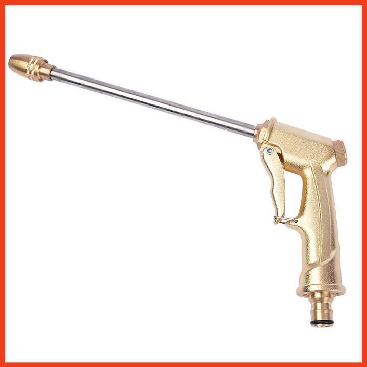 Bộ dây vòi xịt nước rửa xe, tưới cây . tăng áp 3 lần, loại 7m, 10m 206701-3 đầu đồng, cút,nối nhựa vàng