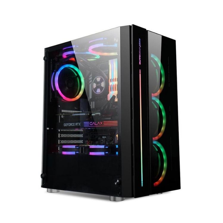 Case - Vỏ máy tính ForGame Max 8 Fan mặt kính Led RGB ( S-H / S-J / S-E ) - Hàng Chính Hãng