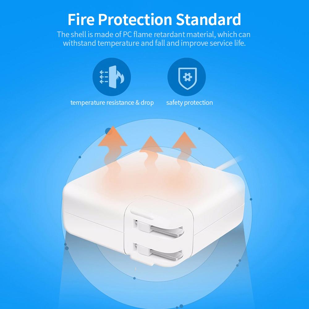 Bộ đổi nguồn máy tính xách tay 61W Type-C và USB-C không có cáp Type-C