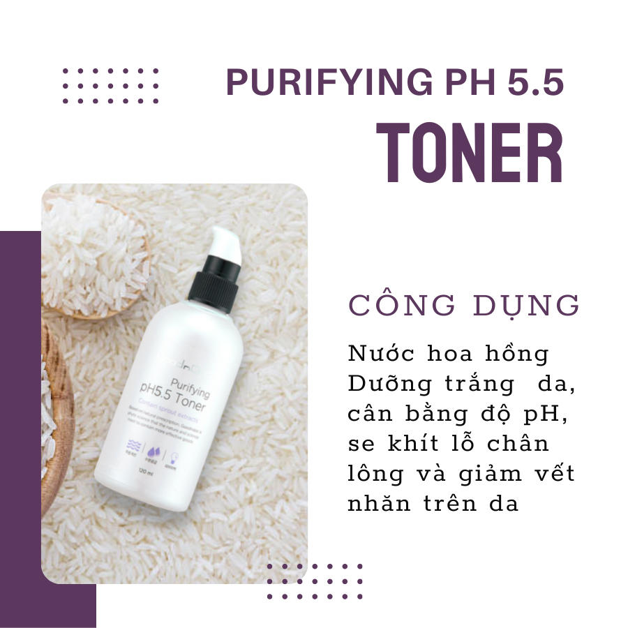 Dưỡng Chất Nước Cân Bằng Da GoodnDoc Purifying pH 5.5 Toner 120ml