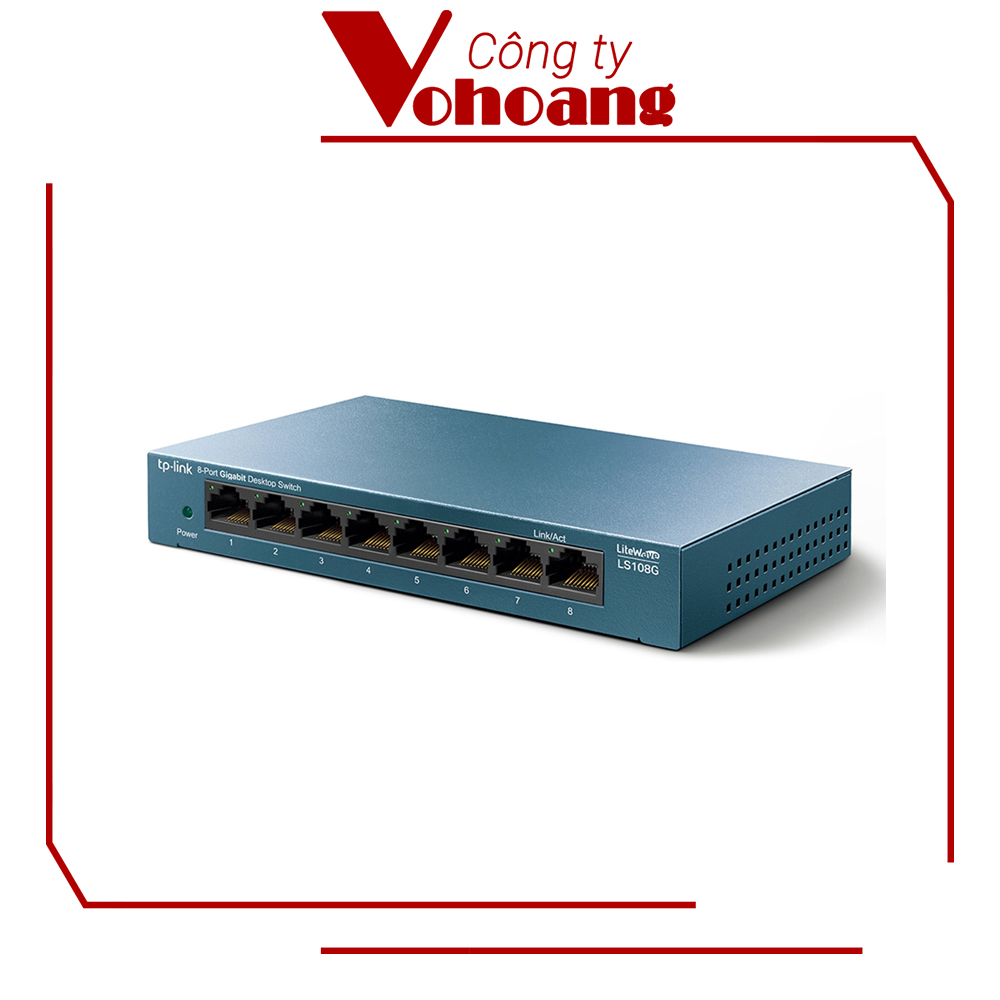 Switch Chia Mạng 8 Cổng Gigabit Tp-Link LS108G Vỏ Kim Loại Thế Hệ Mới - Hàng Chính Hãng
