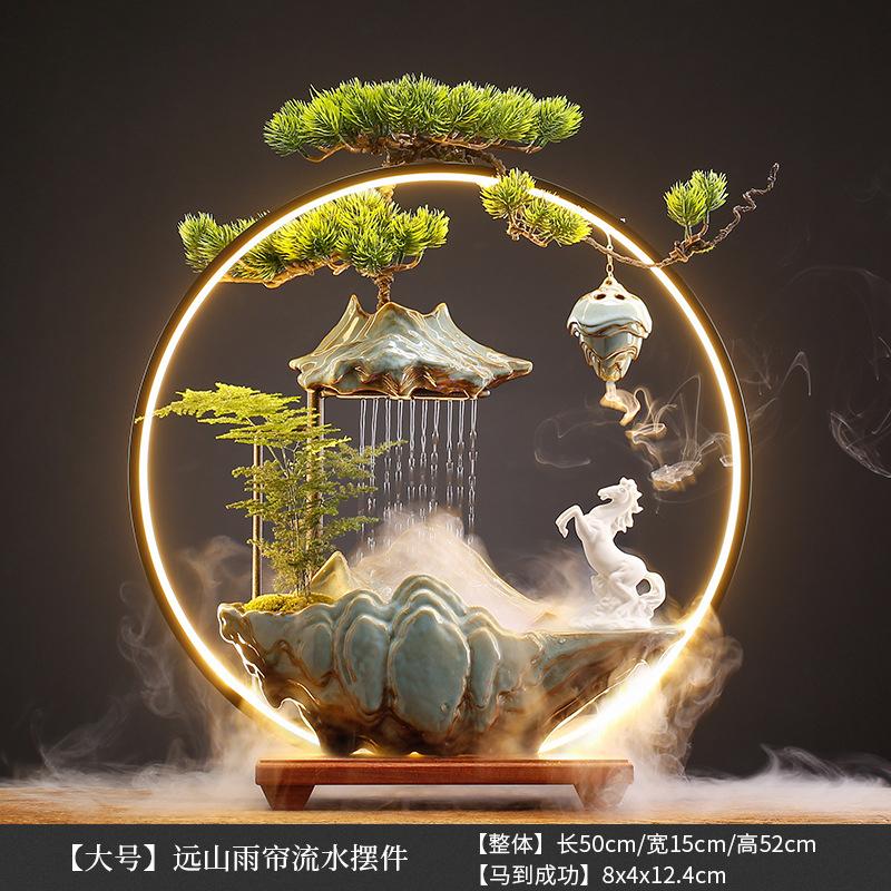 Thác nước non bộ phong thủy, tài lộc, may mắn, thịnh vượng, bình an