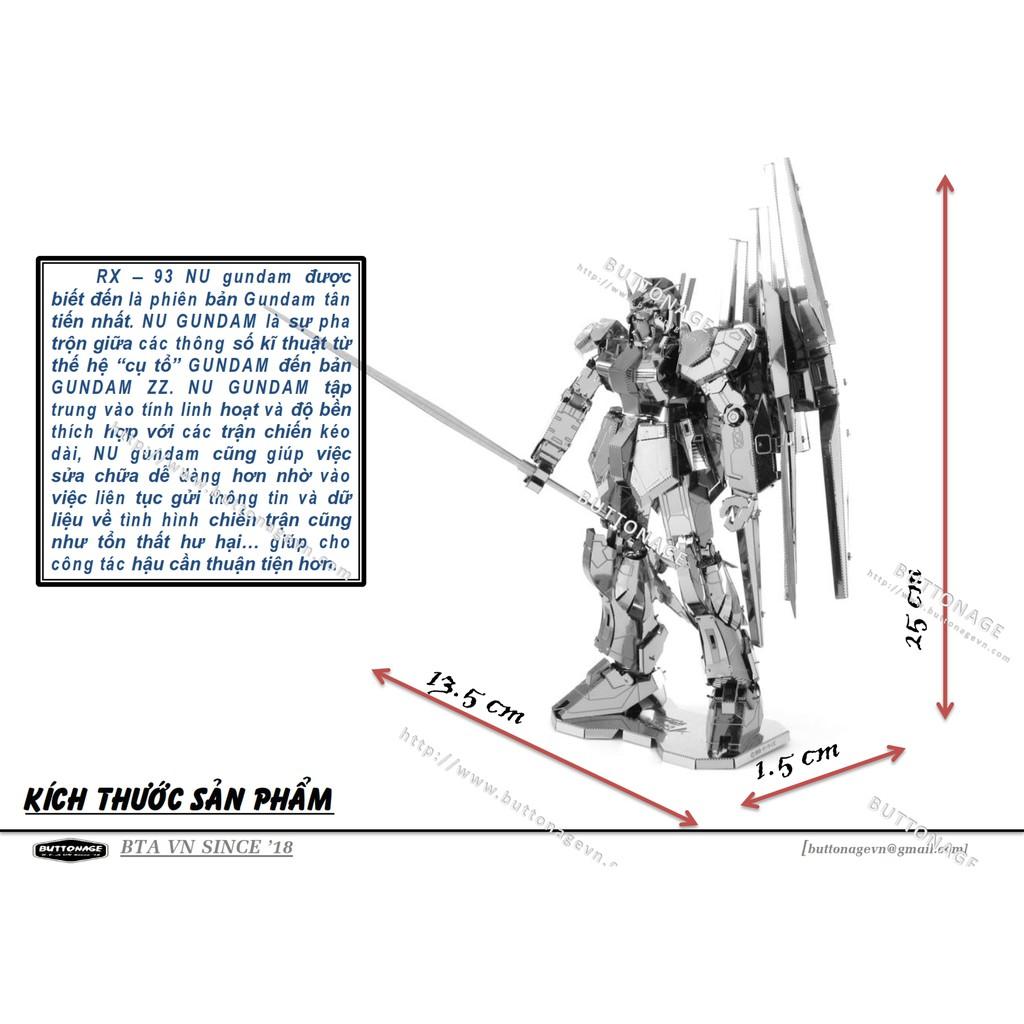 Mô Hình Lắp Ráp 3d Người Máy Gundam RX-93 Nu Ver.Ka