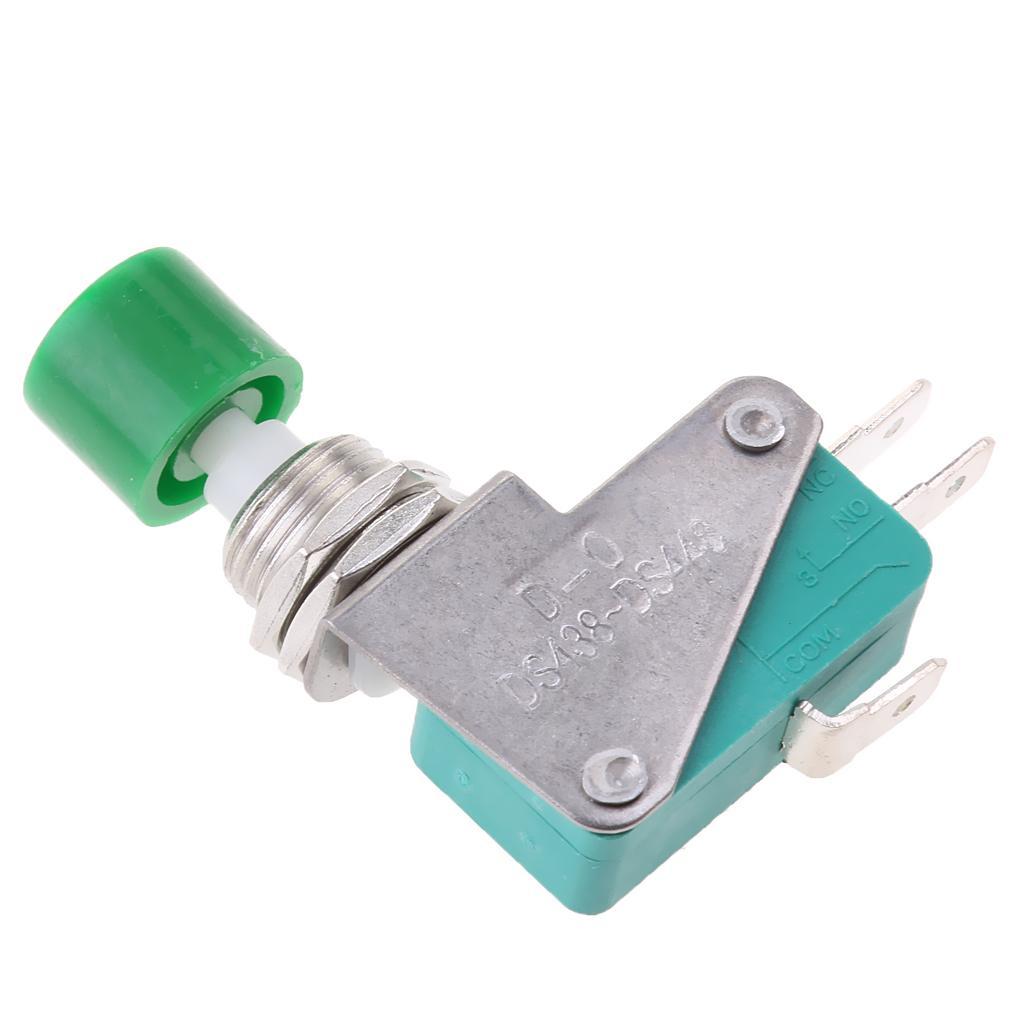 4-10pack Micro Switch DS438-448 Tactile Push Button Switch 15A 125/250VAC Green