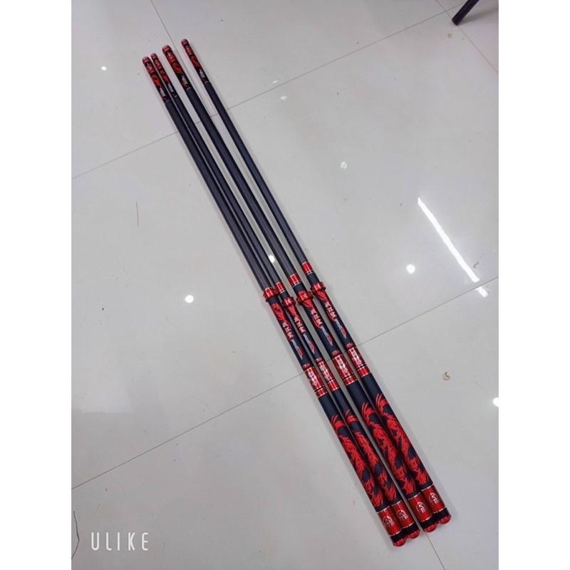 Cần câu tay xích long 6H catbon thiết kế tuyệt đẹp+tặng ngọn cao cấp