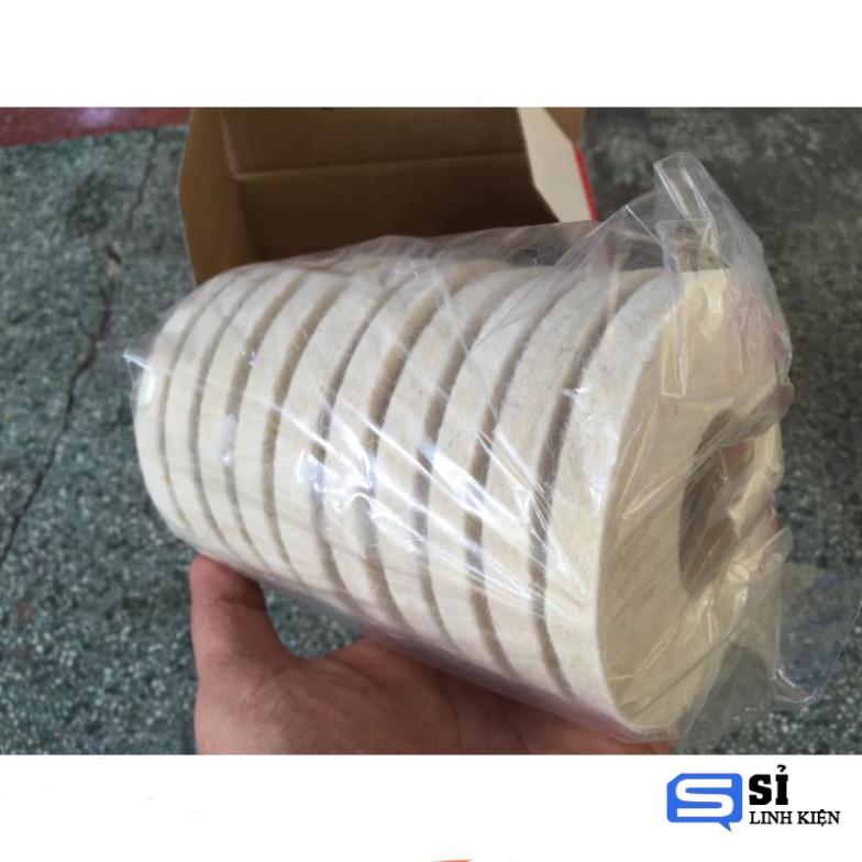 Nỉ đánh bóng kim loại trắng 1 cái