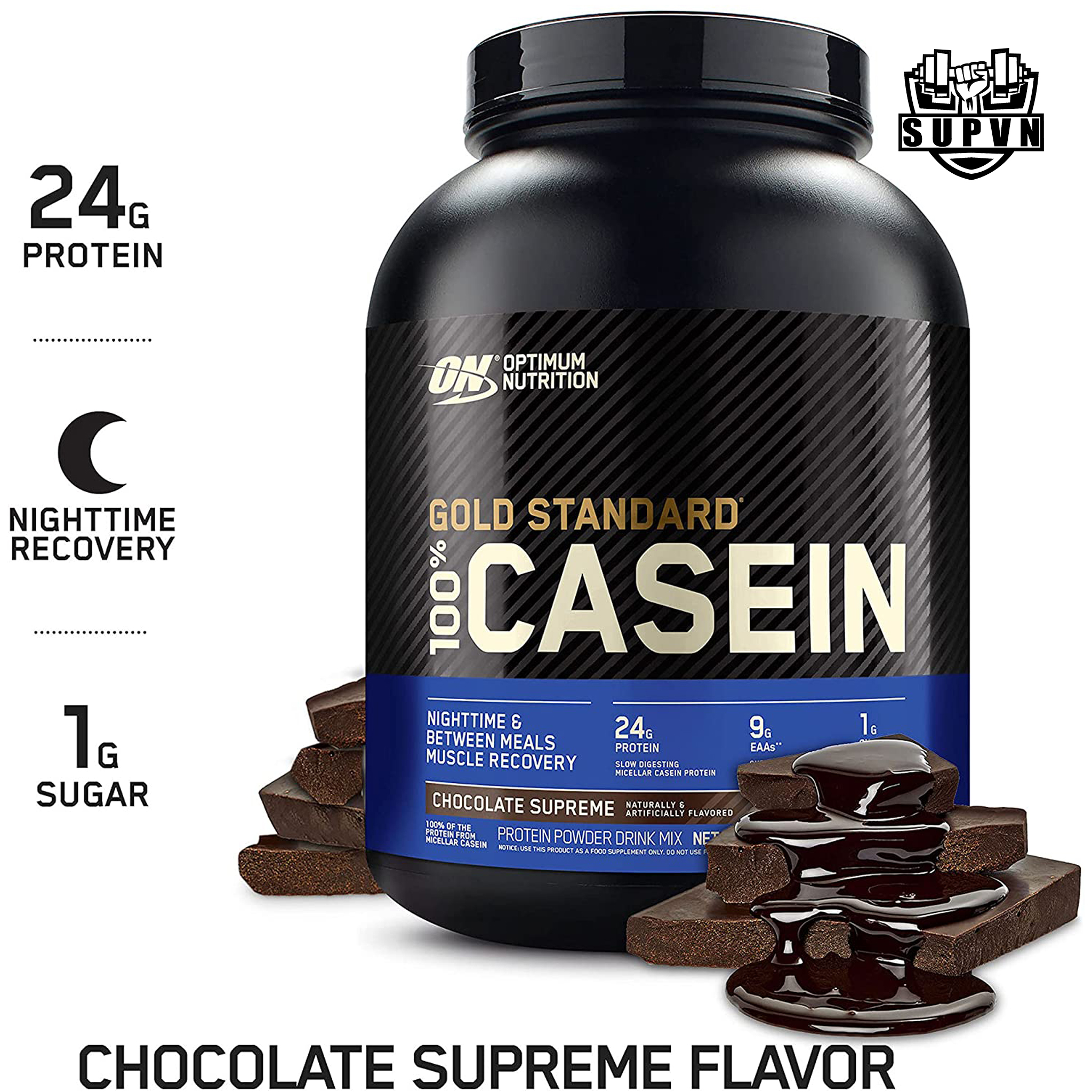 100% Casein ON Gold Standard (4lbs - 53 Serving) - Sữa Tăng Cơ, Nuôi Cơ Ban Đêm Chống Dị Hóa Cơ