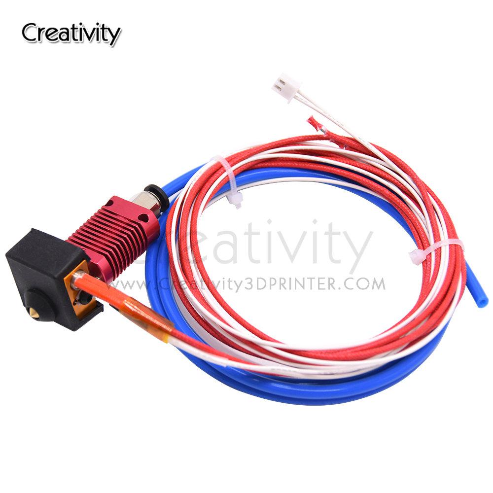 MK8 Máy Đùn Hotend Bộ J-Đầu Nóng Cấp Bộ Đầu Phun 0.4Mm 1.75Mm Cho Ender-3 Ender 5 Ender 3 V2 CR10/CR 10S/Pro 3D Máy In Phần