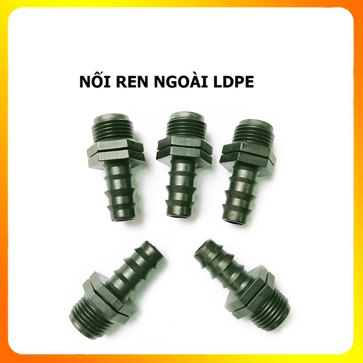 Nối ren ngoài 21/27 ra ống LDPE 16 20 - Cho hệ thống tưới cây