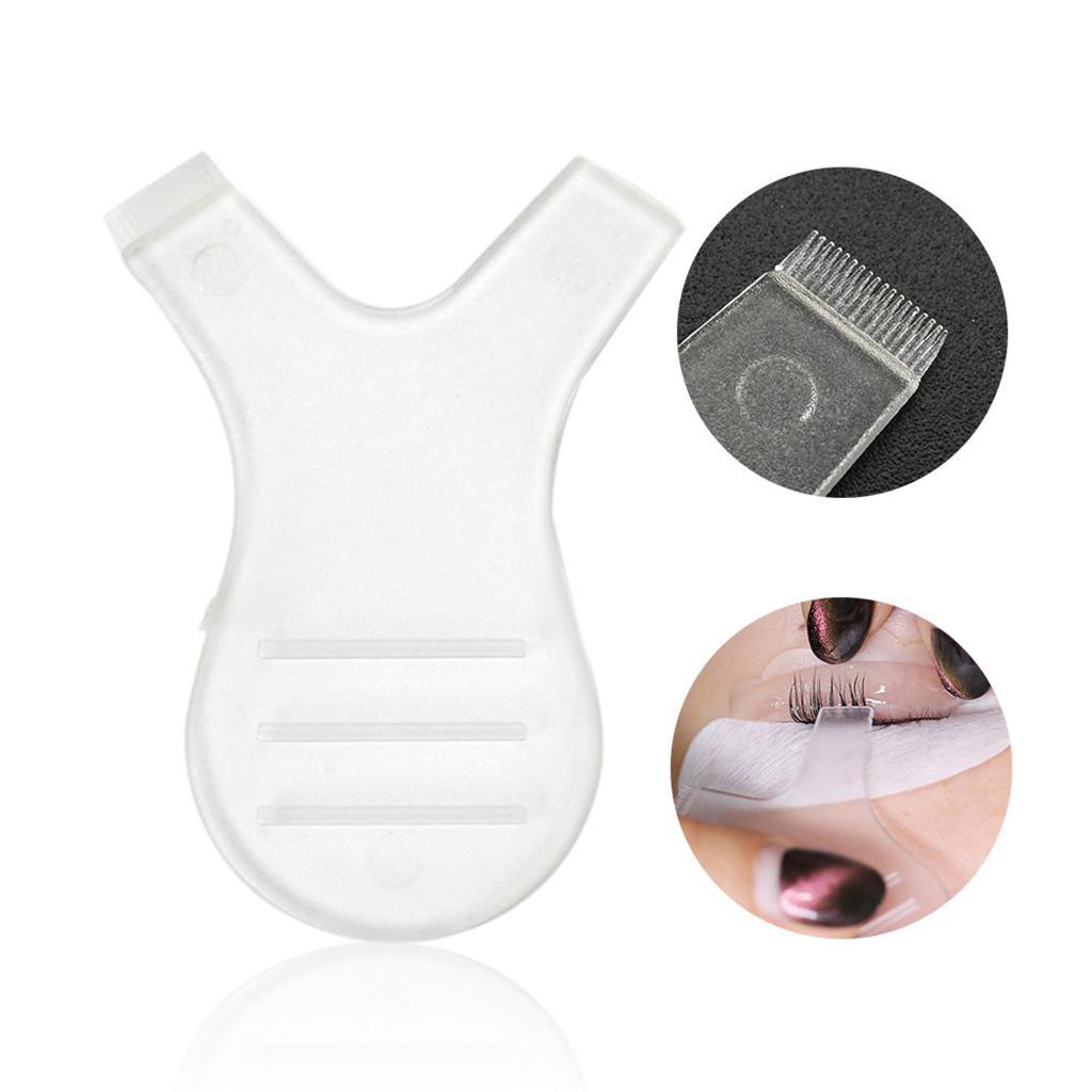 Y  Shaped  Safety  Soft  Silicone  Eyelash  Cleaning  Brush  Eye