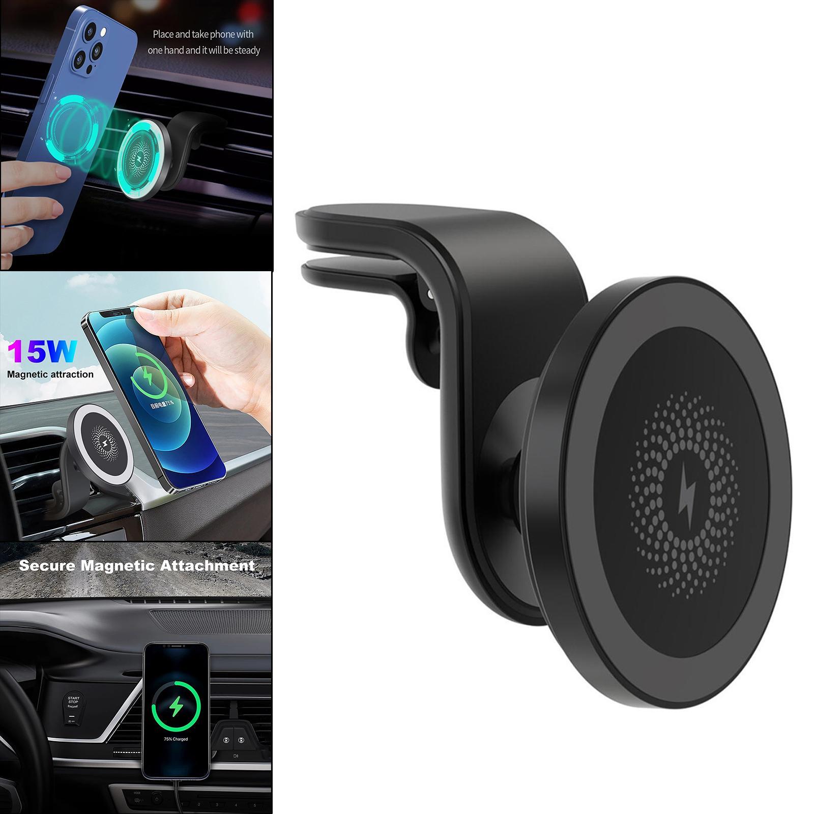 Magnetic Wireless Car Charger 15W 360° Rotation Phone Holder for for 12 12 Pro Max