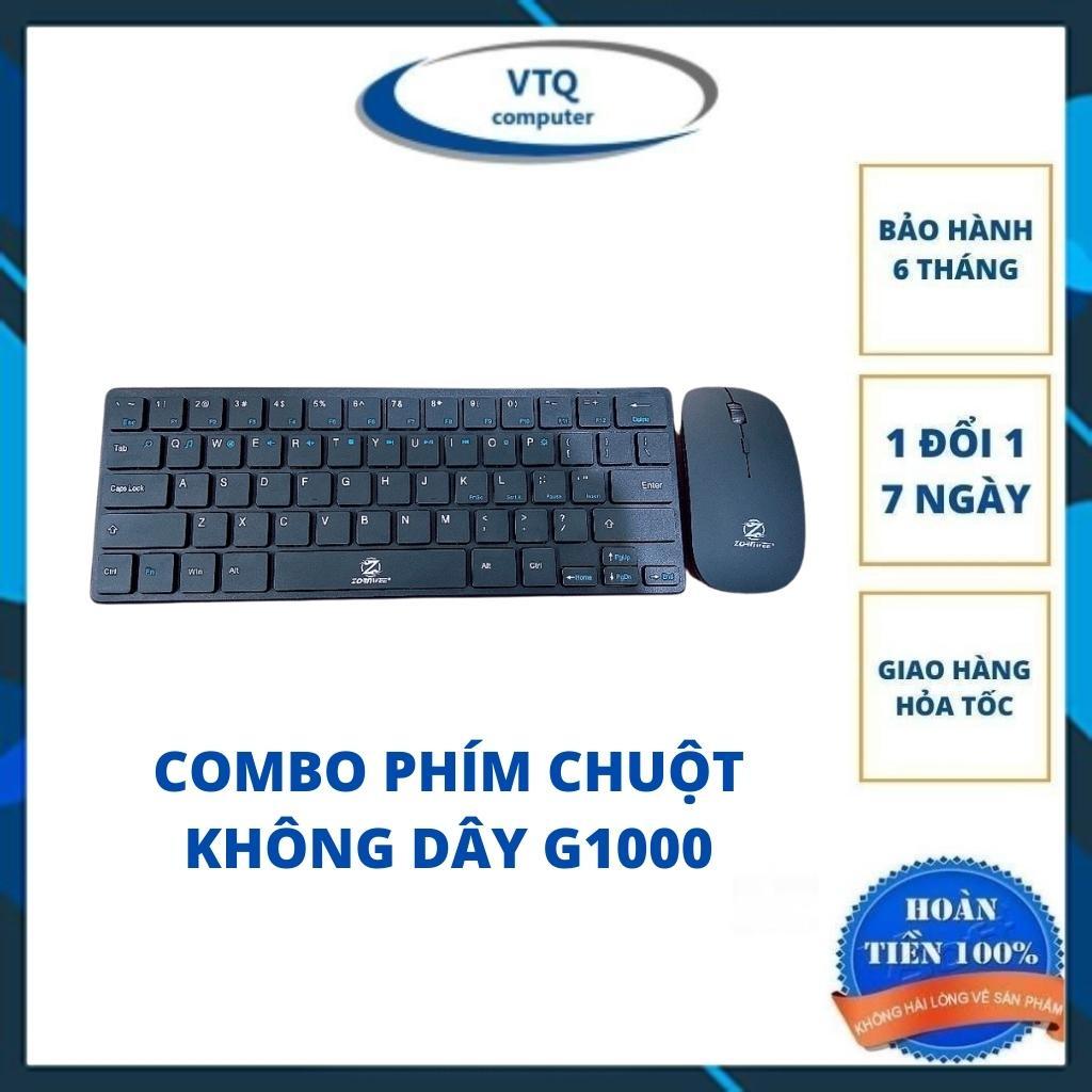 Combo bộ phím chuột mini không dây ZORNWEE G1000,WIRELESS COMBO G1000 tặng kèm pin, bảo hành 6 tháng