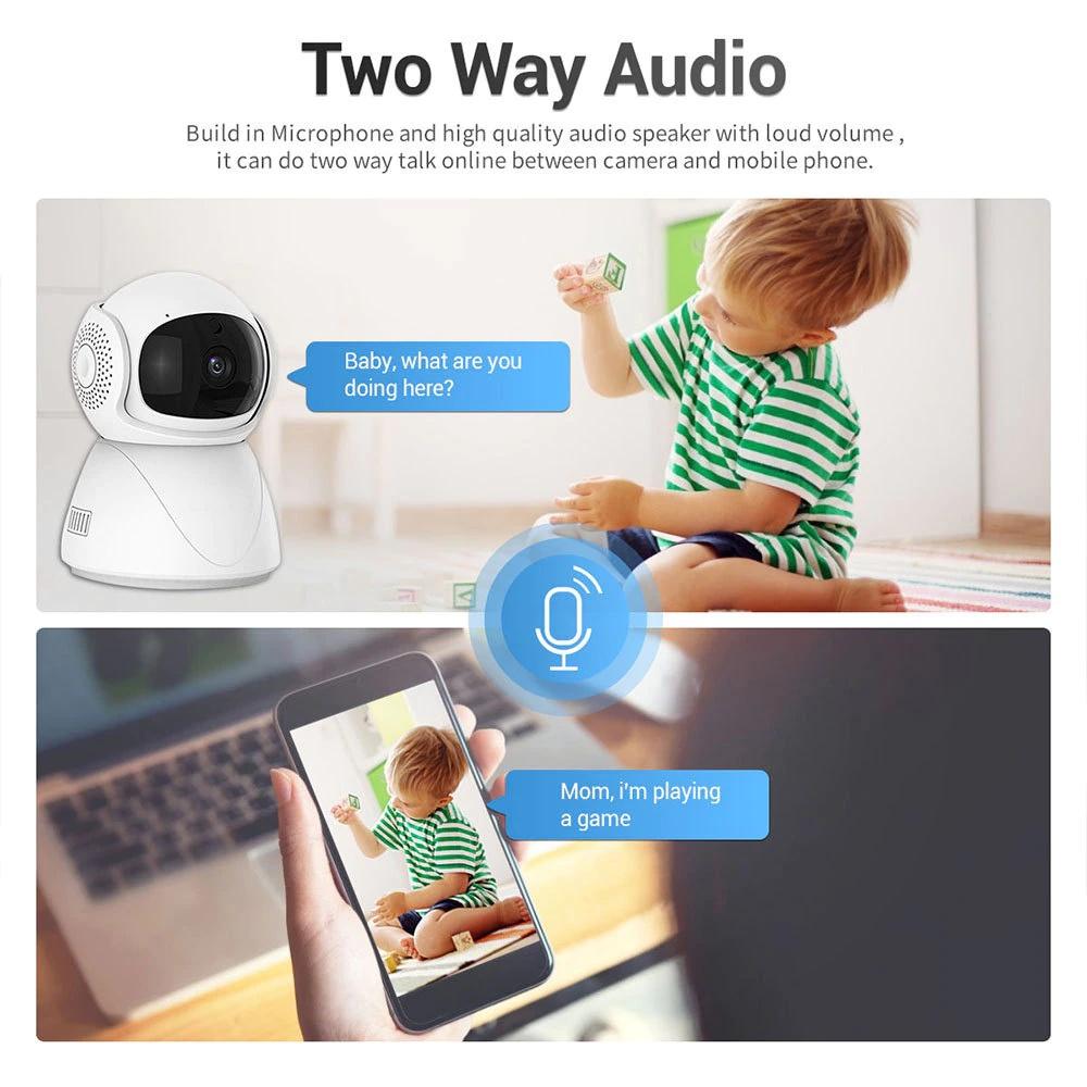 Xả kho Camera Giám Sát không dây 2.4G 5G WiFi Full HD 1080P Tự động theo dõi